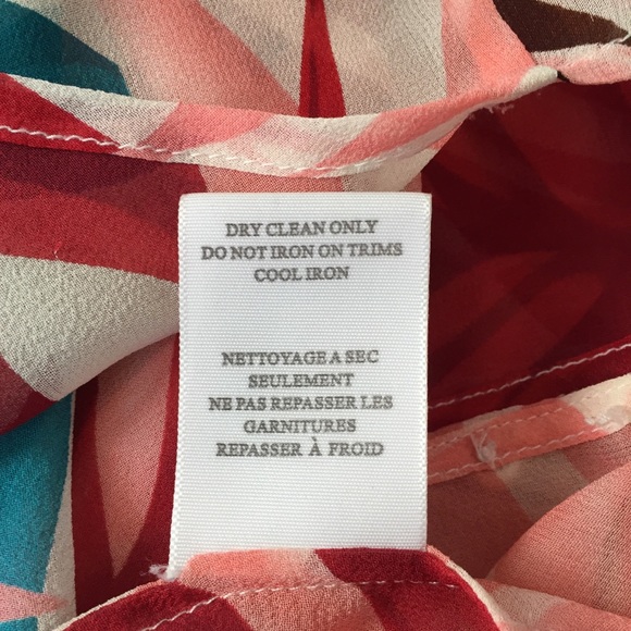 Joie Sheer Tropical Silk Blouse - Picture 7 of 7